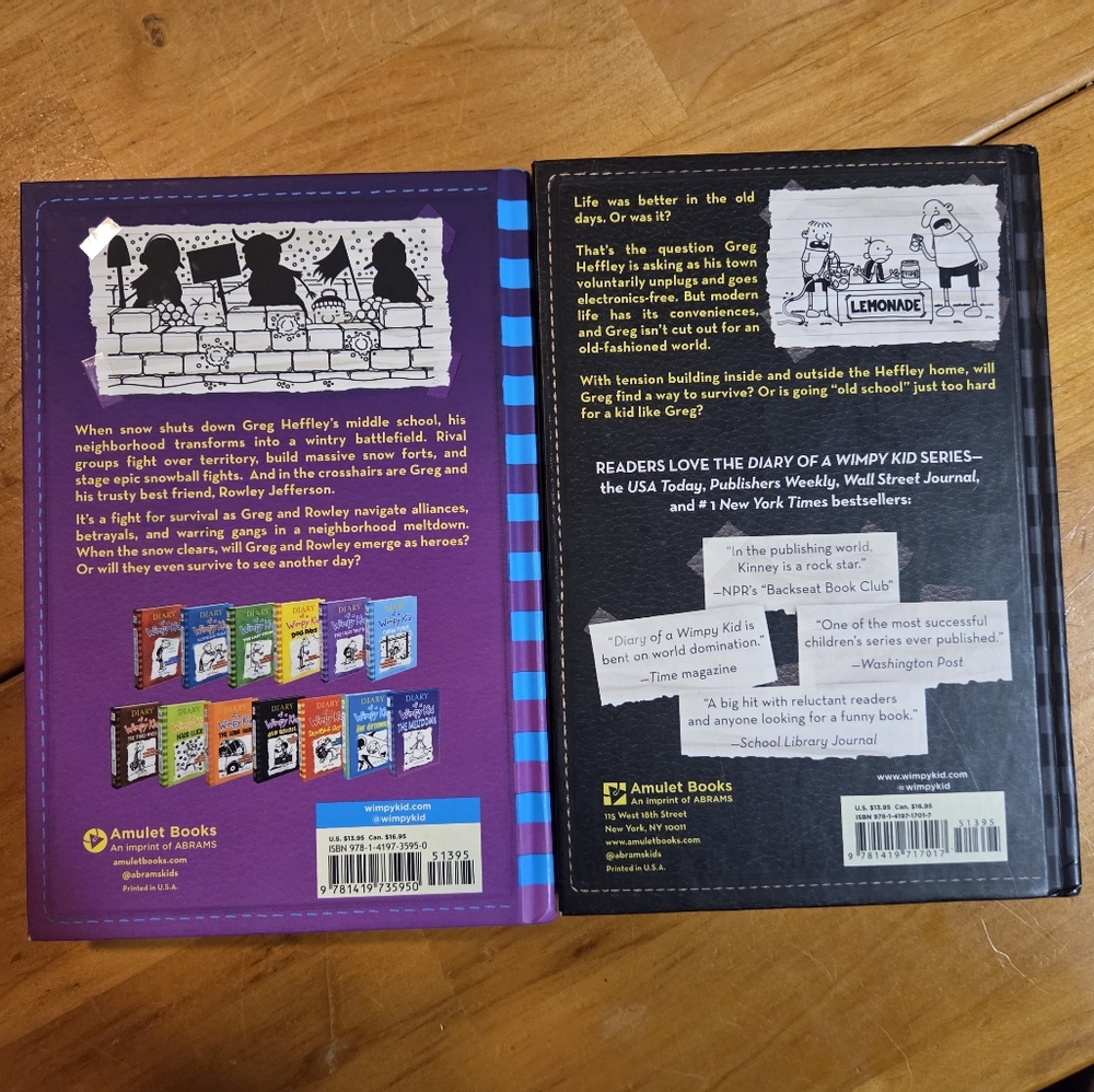 Diary of a Wimpy Kid Book Set Of 2 Hardcover - Picture 2 of 8